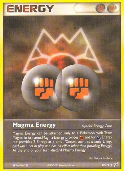 Magma Energy 087/95 — EX Team Magma vs Team Aqua (English Pokémon TCG card)
