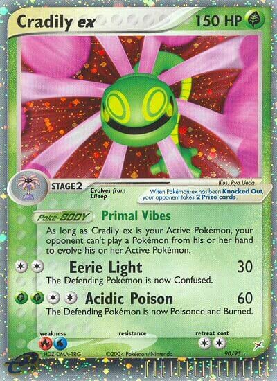 Cradily ex 090/95 — EX Team Magma vs Team Aqua (English Pokémon TCG card)