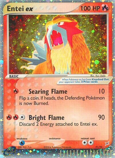 Entei ex 091/95 — EX Team Magma vs Team Aqua (English Pokémon TCG card)