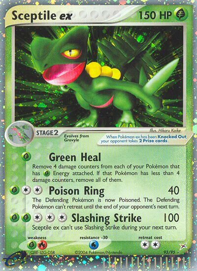 Sceptile ex 093/95 — EX Team Magma vs Team Aqua (English Pokémon TCG card)