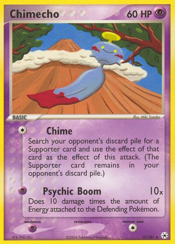 Chimecho 017/101 — EX Hidden Legends (English Pokémon TCG card)