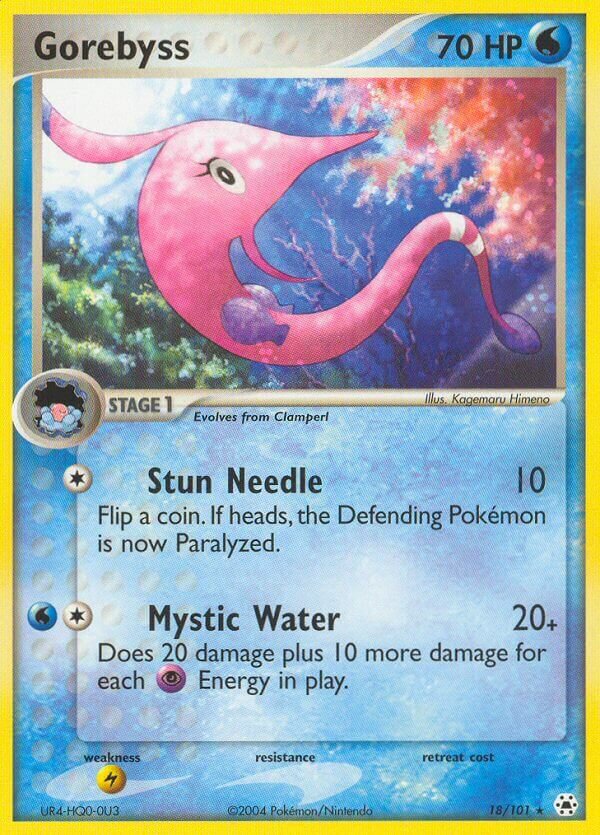 Gorebyss 018/101 — EX Hidden Legends (English Pokémon TCG card)