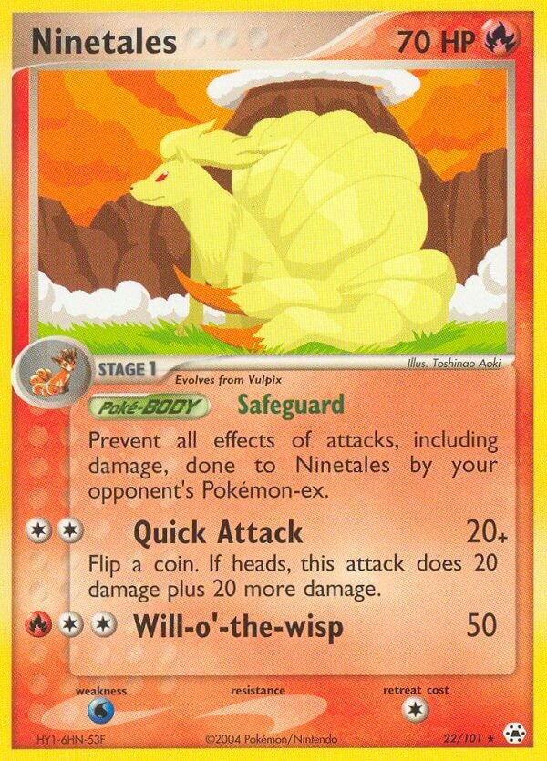 Ninetales 022/101 — EX Hidden Legends (English Pokémon TCG card)