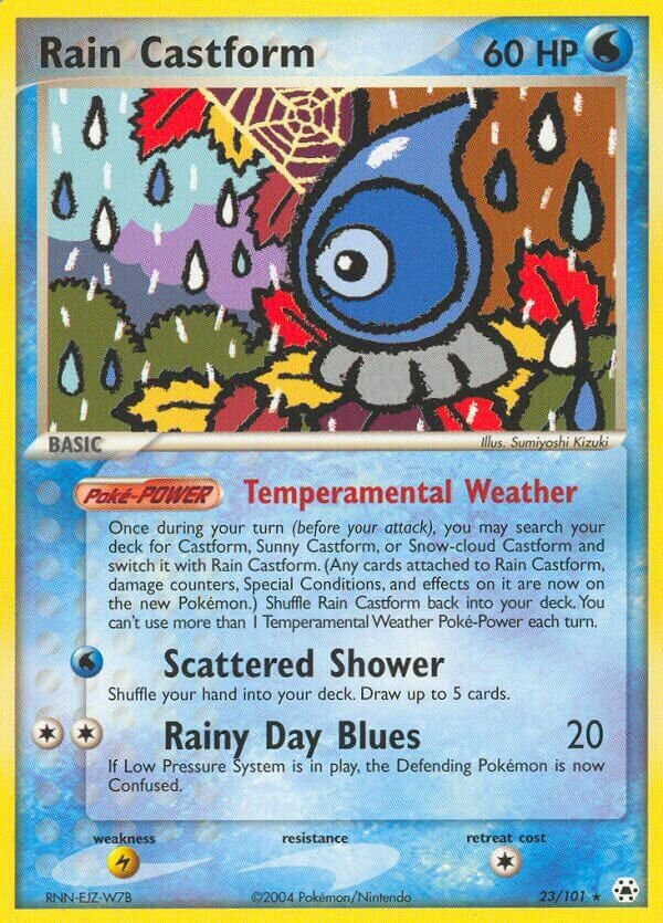 Rain Castform 023/101 — EX Hidden Legends (English Pokémon TCG card)