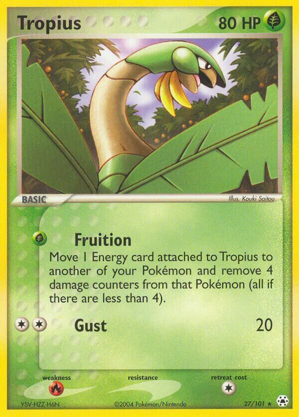 Tropius 027/101 — EX Hidden Legends (English Pokémon TCG card)