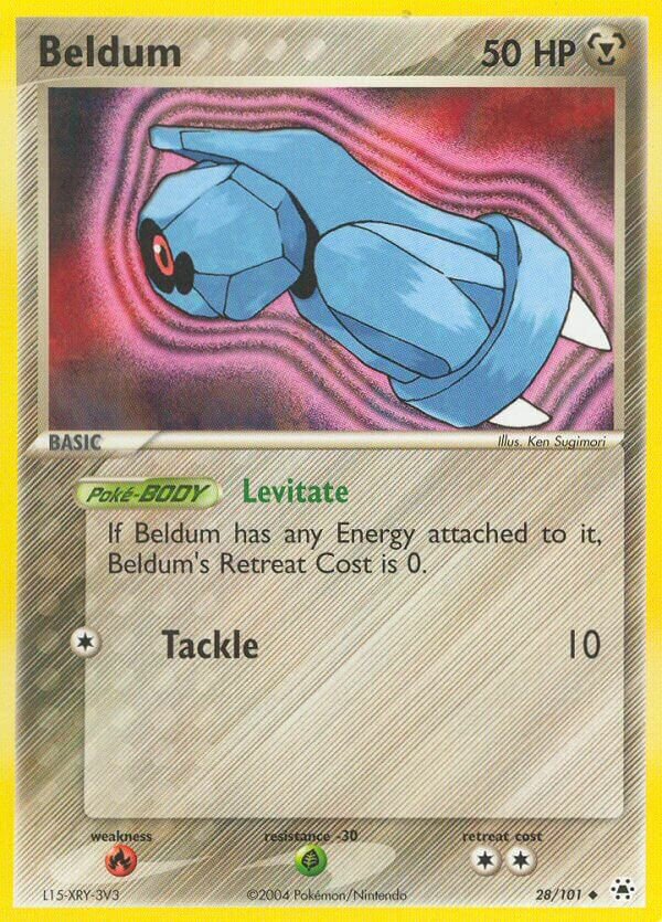 Beldum 028/101 — EX Hidden Legends (English Pokémon TCG card)