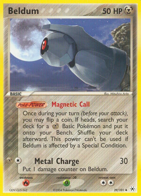 Beldum 029/101 — EX Hidden Legends (English Pokémon TCG card)