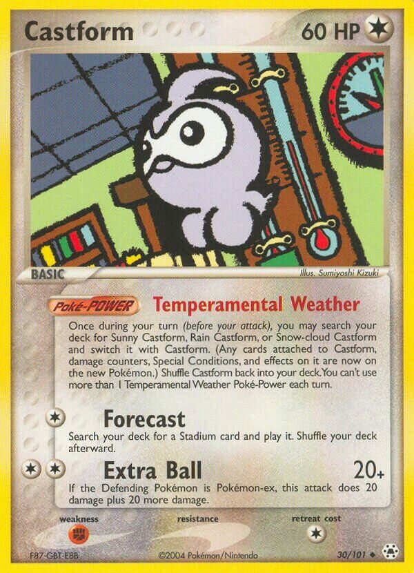 Castform 030/101 — EX Hidden Legends (English Pokémon TCG card)