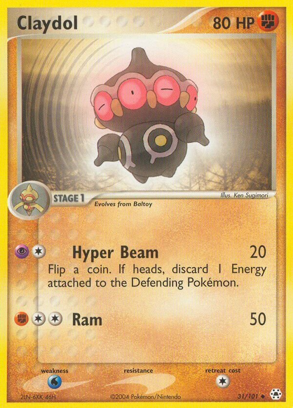 Claydol 031/101 — EX Hidden Legends (English Pokémon TCG card)