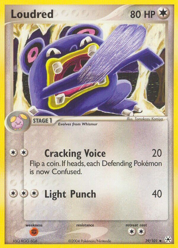 Loudred 039/101 — EX Hidden Legends (English Pokémon TCG card)