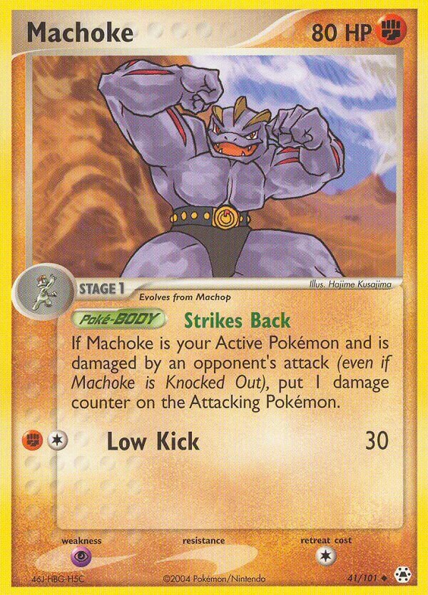 Machoke 041/101 — EX Hidden Legends (English Pokémon TCG card)