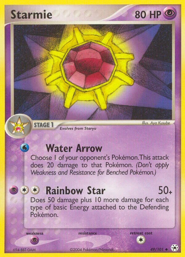 Starmie 049/101 — EX Hidden Legends (English Pokémon TCG card)
