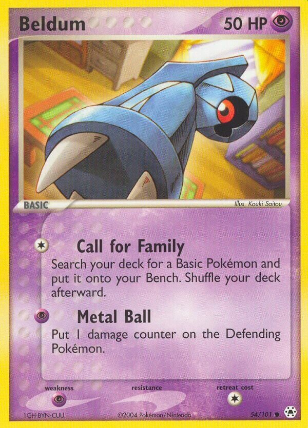 Beldum 054/101 — EX Hidden Legends (English Pokémon TCG card)