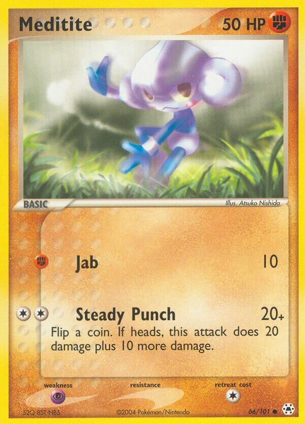 Meditite 066/101 — EX Hidden Legends (English Pokémon TCG card)