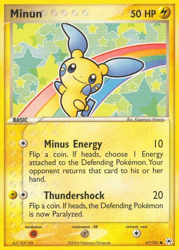 Minun 067/101 — EX Hidden Legends (English Pokémon TCG card)