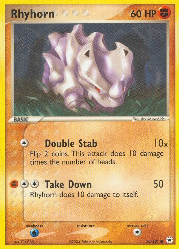 Rhyhorn 070/101 — EX Hidden Legends (English Pokémon TCG card)