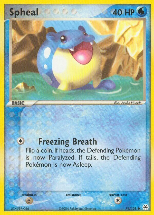 Spheal 074/101 — EX Hidden Legends (English Pokémon TCG card)