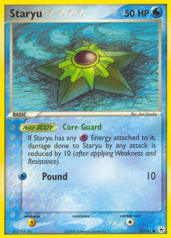 Staryu 075/101 — EX Hidden Legends (English Pokémon TCG card)
