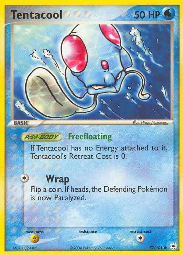 Tentacool 077/101 — EX Hidden Legends (English Pokémon TCG card)