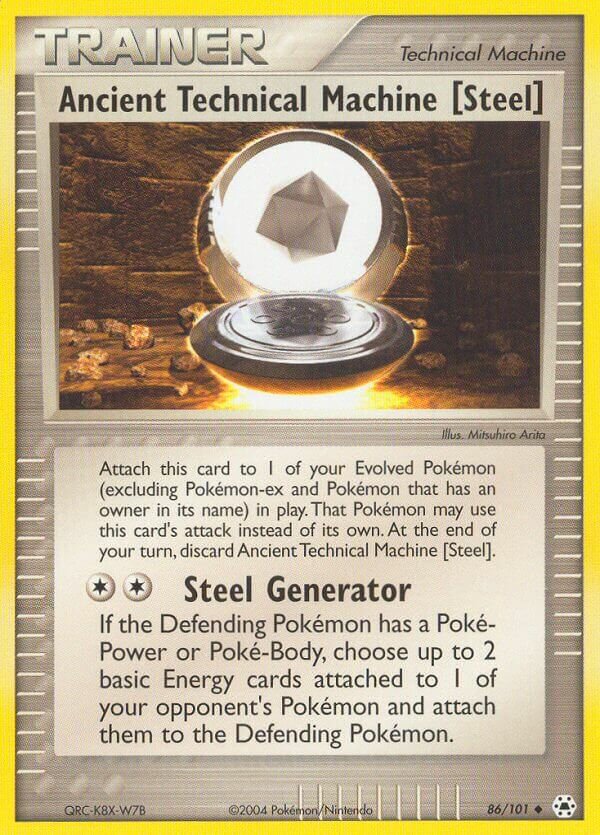 Ancient Technical Machine [Steel] 086/101 — EX Hidden Legends (English Pokémon TCG card)