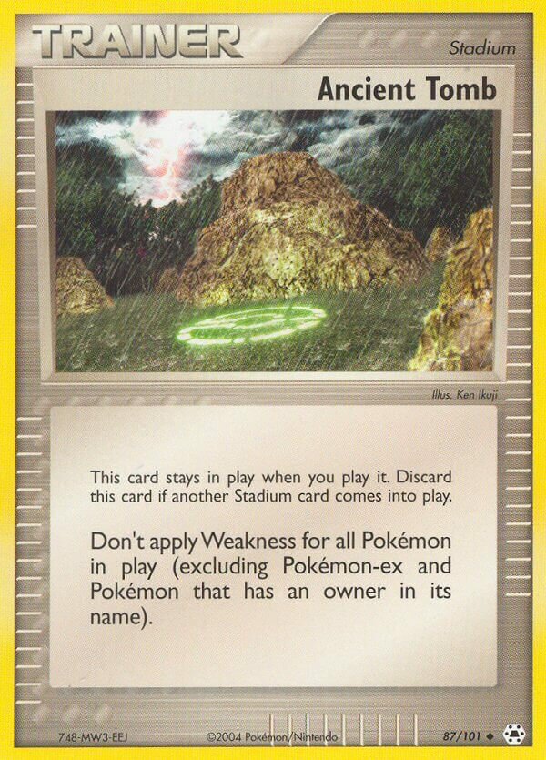 Ancient Tomb 087/101 — EX Hidden Legends (English Pokémon TCG card)