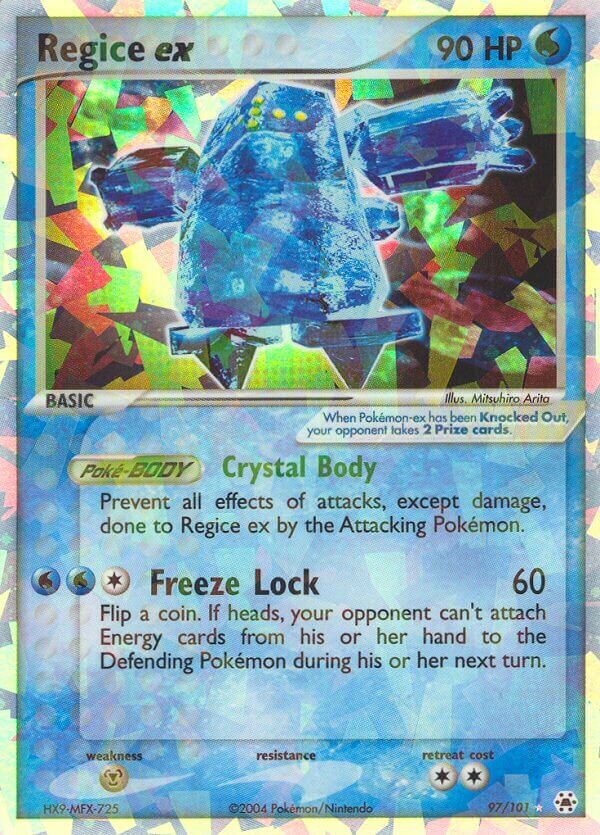 Regice ex 097/101 — EX Hidden Legends (English Pokémon TCG card)