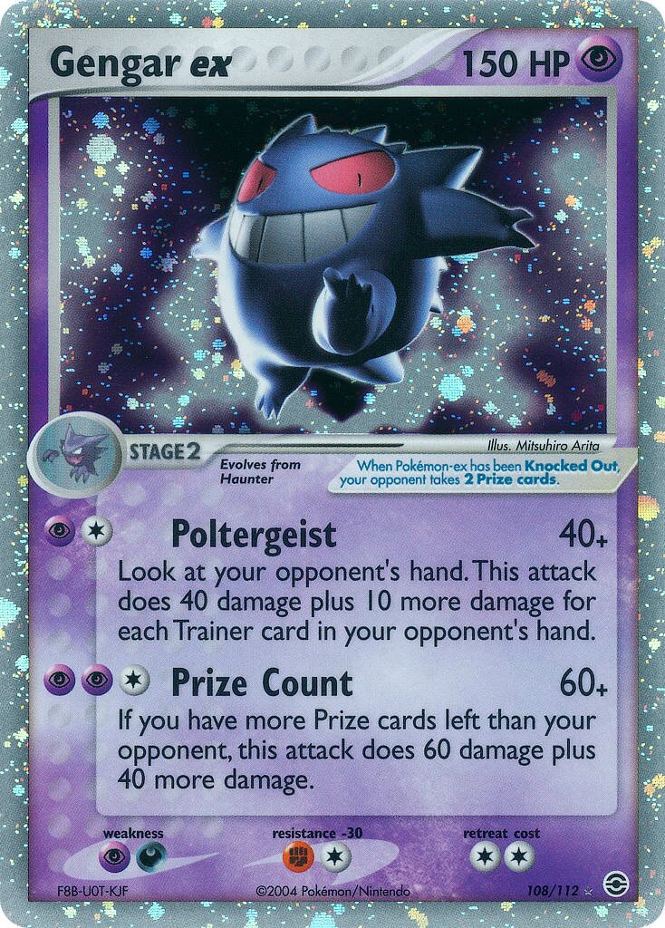 Gengar ex 108/112 — EX FireRed & LeafGreen (English Pokémon TCG card)