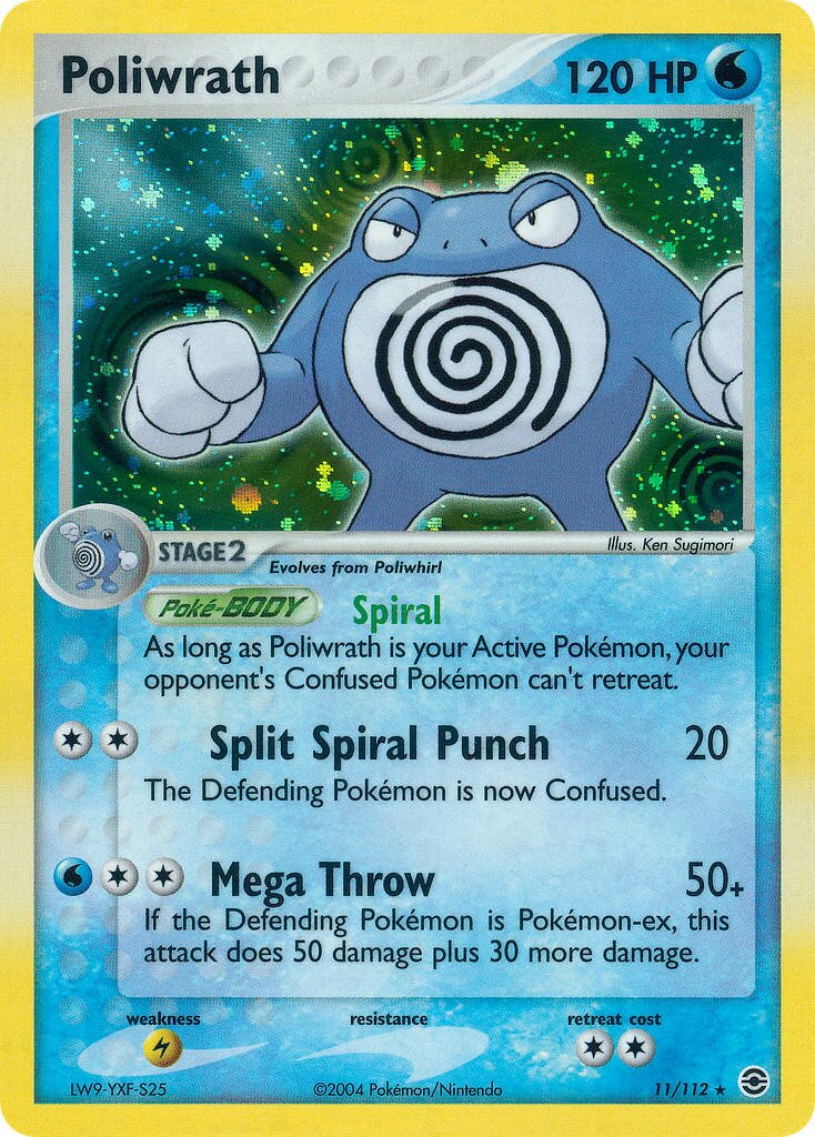 Poliwrath 011/112 — EX FireRed & LeafGreen (English Pokémon TCG card)