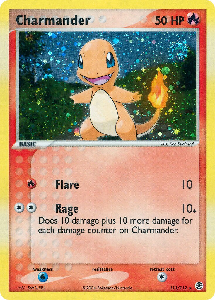 Charmander 113/112 — EX FireRed & LeafGreen (English Pokémon TCG card)
