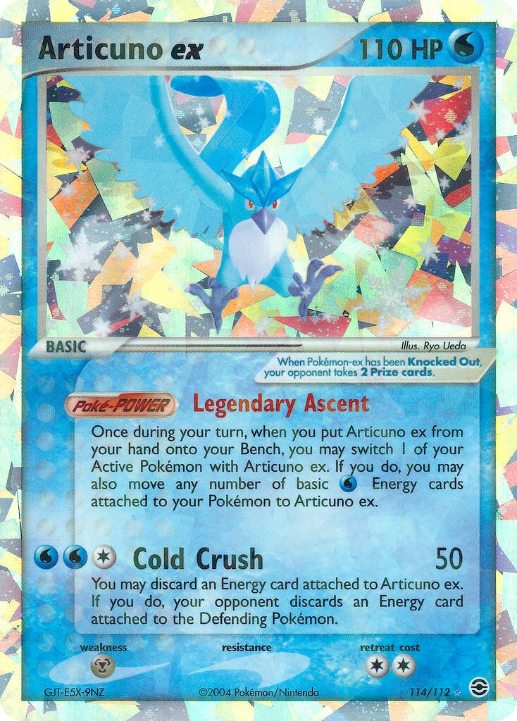 Articuno ex 114/112 — EX FireRed & LeafGreen (English Pokémon TCG card)