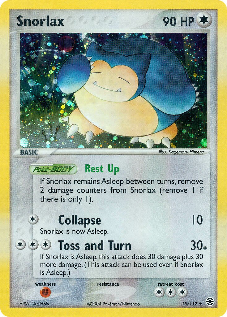 Snorlax 015/112 — EX FireRed & LeafGreen (English Pokémon TCG card)