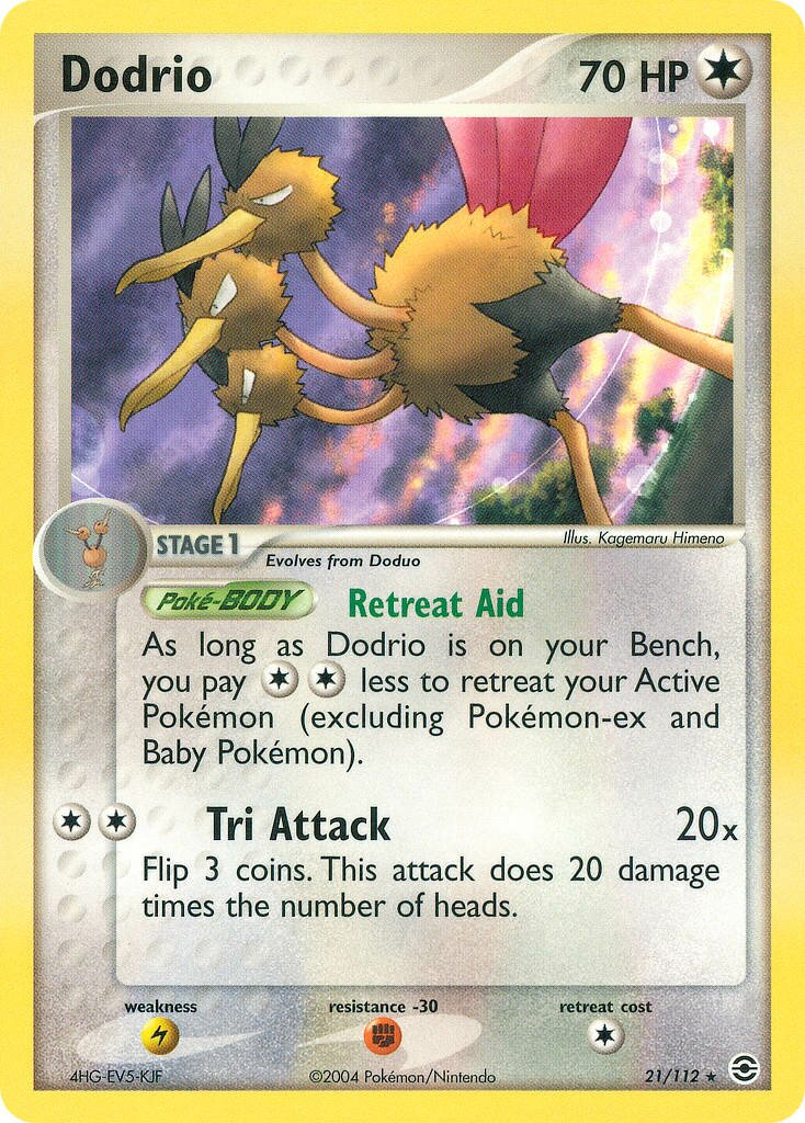 Dodrio 021/112 — EX FireRed & LeafGreen (English Pokémon TCG card)