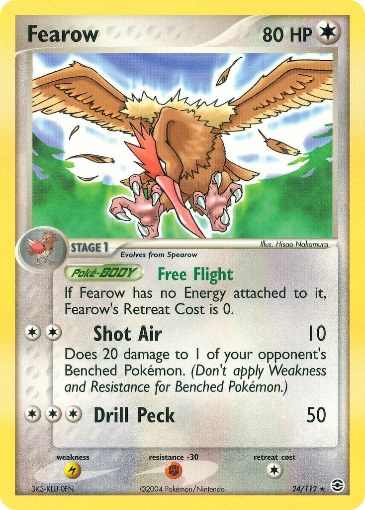 Fearow 024/112 — EX FireRed & LeafGreen (English Pokémon TCG card)