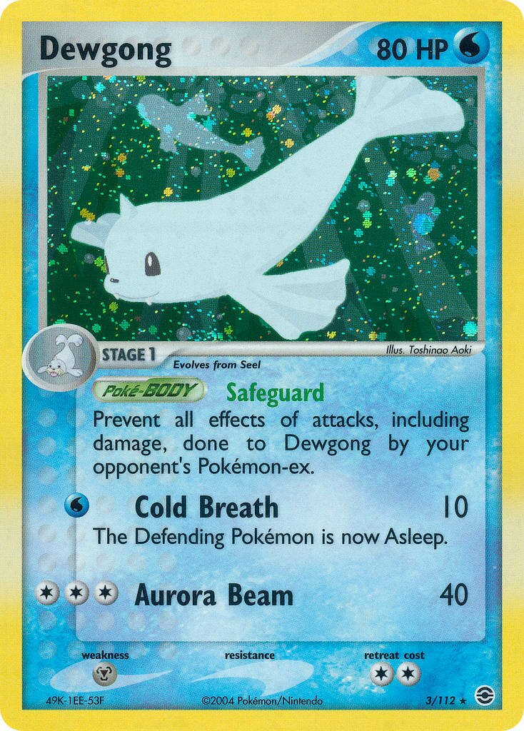 Dewgong 003/112 — EX FireRed & LeafGreen (English Pokémon TCG card)