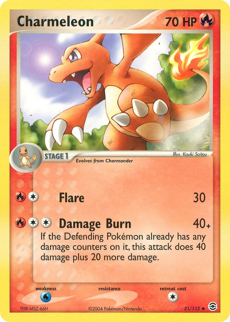Charmeleon 031/112 — EX FireRed & LeafGreen (English Pokémon TCG card)