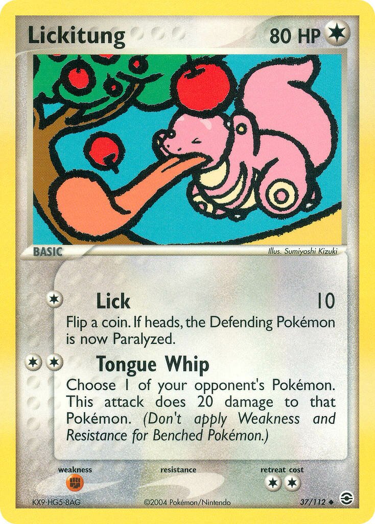 Lickitung 037/112 — EX FireRed & LeafGreen (English Pokémon TCG card)