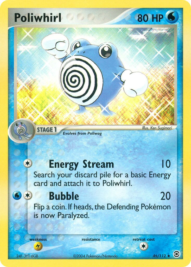 Poliwhirl 046/112 — EX FireRed & LeafGreen (English Pokémon TCG card)