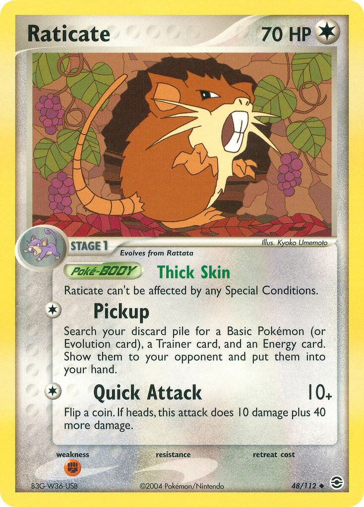 Raticate 048/112 — EX FireRed & LeafGreen (English Pokémon TCG card)