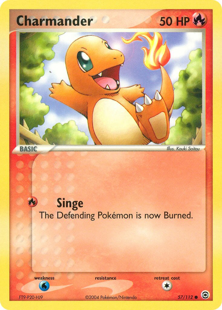 Charmander 057/112 — EX FireRed & LeafGreen (English Pokémon TCG card)