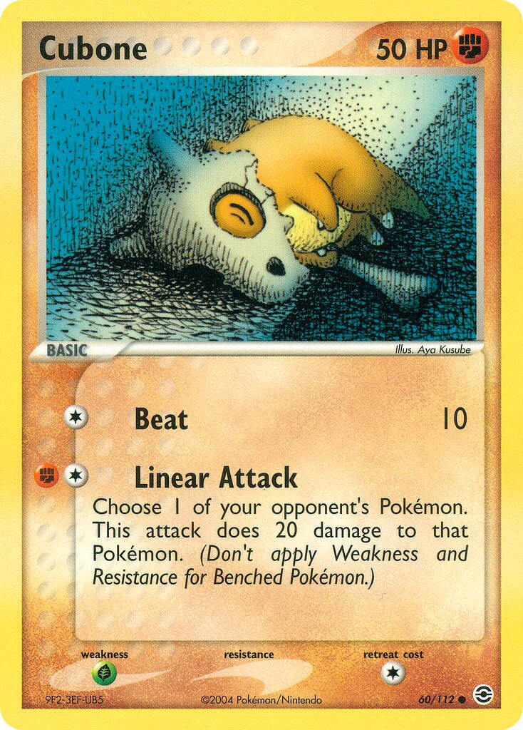 Cubone 060/112 — EX FireRed & LeafGreen (English Pokémon TCG card)