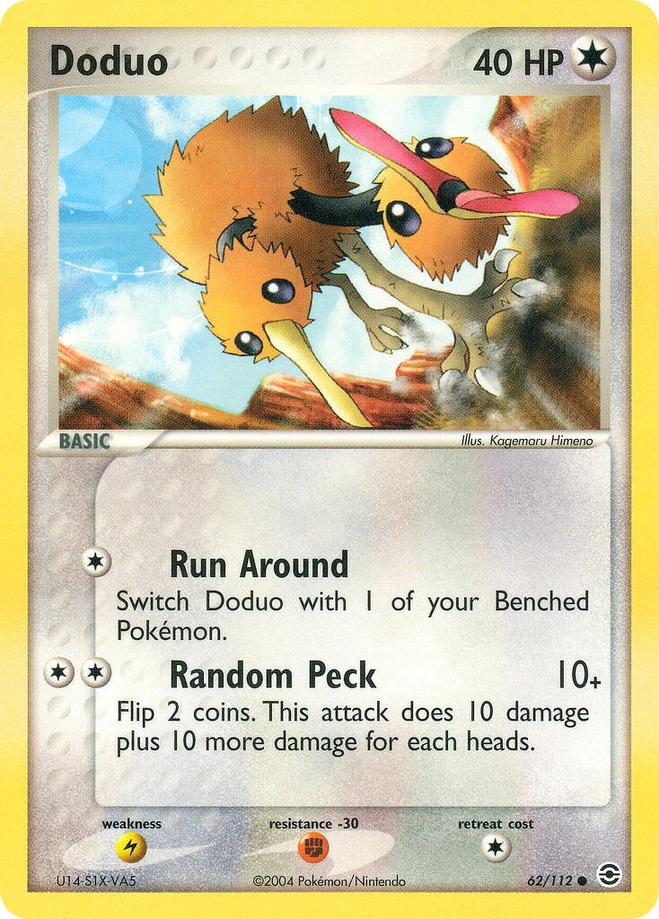 Doduo 062/112 — EX FireRed & LeafGreen (English Pokémon TCG card)