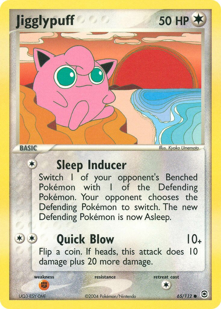 Jigglypuff 065/112 — EX FireRed & LeafGreen (English Pokémon TCG card)