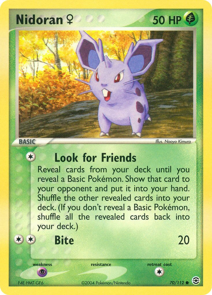 Nidoran ♀ 070/112 — EX FireRed & LeafGreen (English Pokémon TCG card)