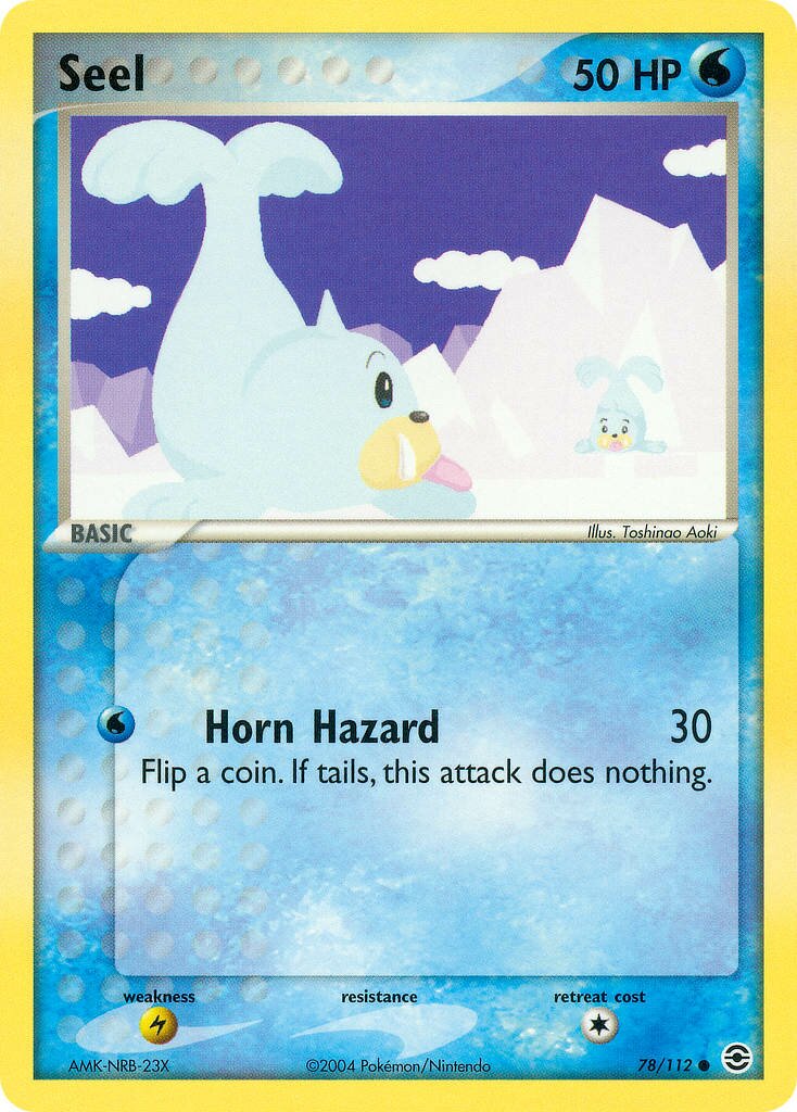 Seel 078/112 — EX FireRed & LeafGreen (English Pokémon TCG card)