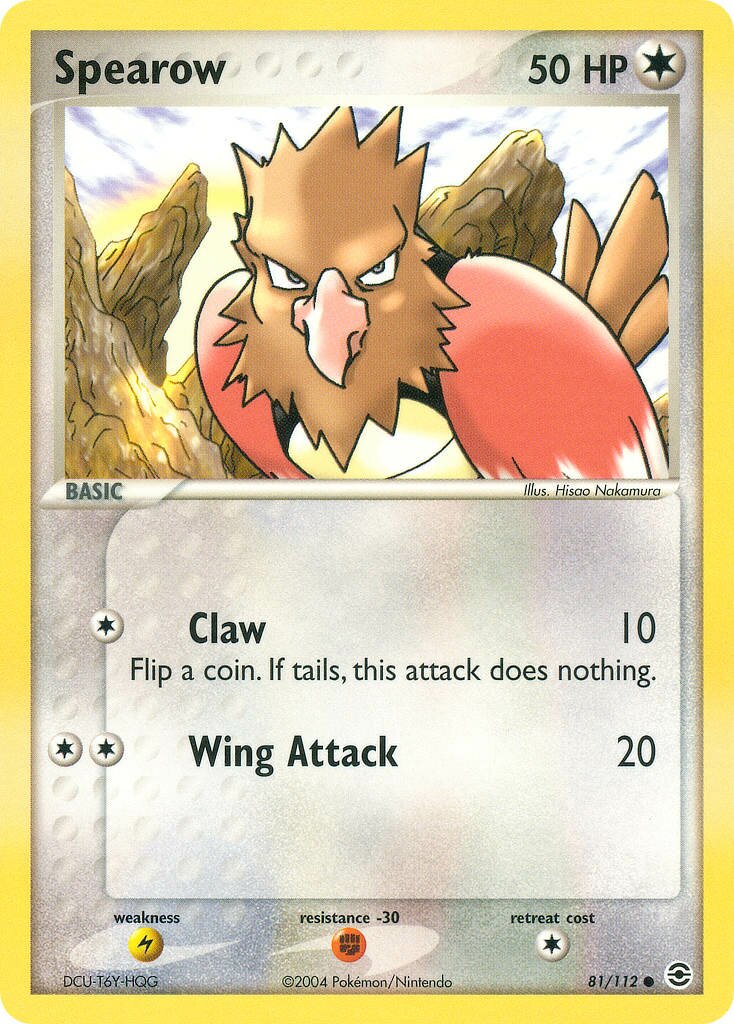 Spearow 081/112 — EX FireRed & LeafGreen (English Pokémon TCG card)