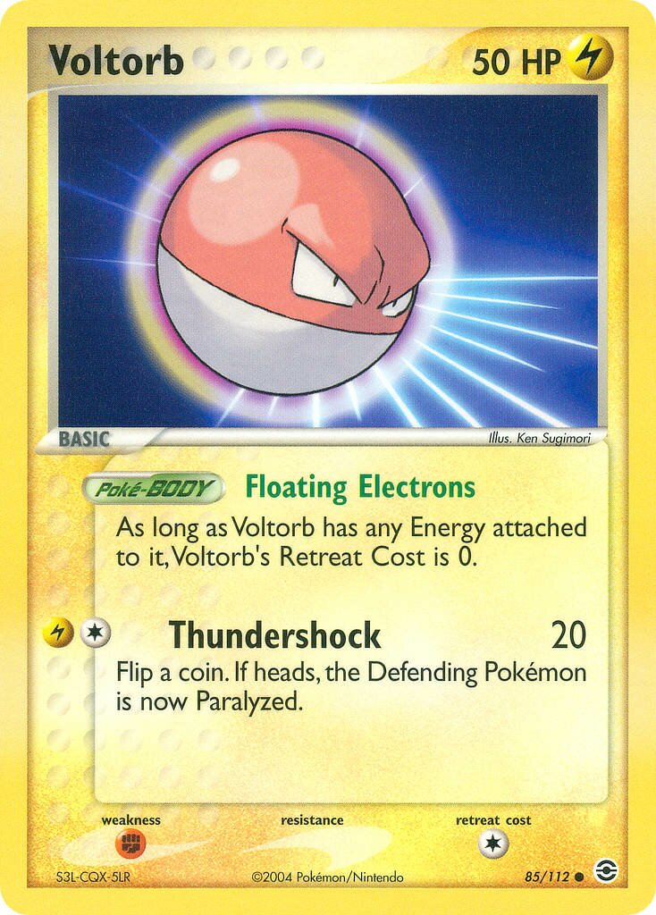 Voltorb 085/112 — EX FireRed & LeafGreen (English Pokémon TCG card)