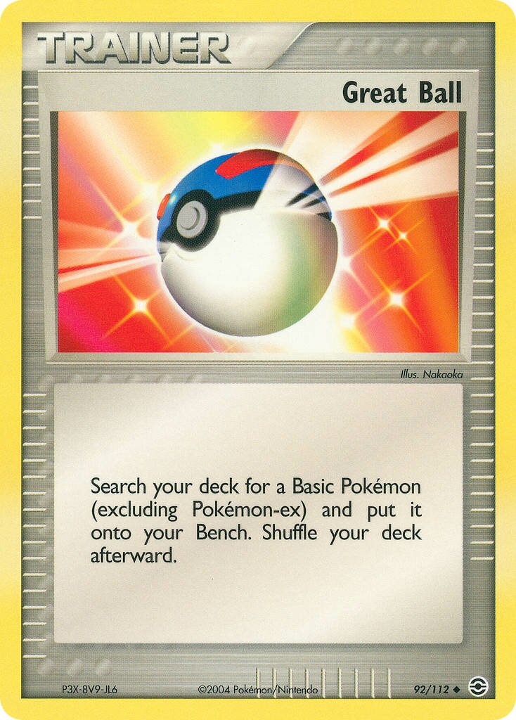Great Ball 092/112 — EX FireRed & LeafGreen (English Pokémon TCG card)