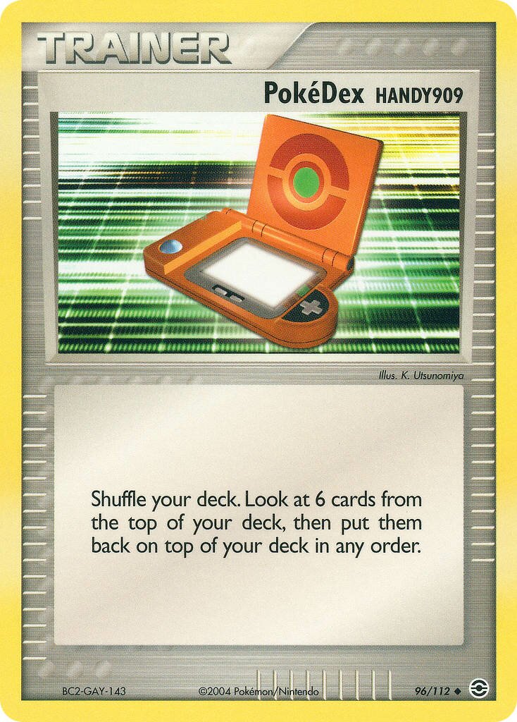 PokéDex HANDY909 096/112 — EX FireRed & LeafGreen (English Pokémon TCG card)