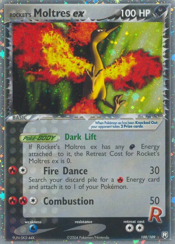 Rocket's Moltres ex 100/109 — EX Team Rocket Returns (English Pokémon TCG card)