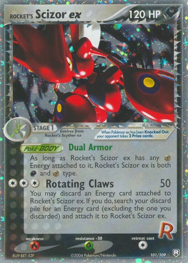 Rocket's Scizor ex 101/109 — EX Team Rocket Returns (English Pokémon TCG card)